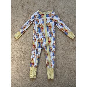 Winnie the Pooh bamboo zipper romper 6-12 months